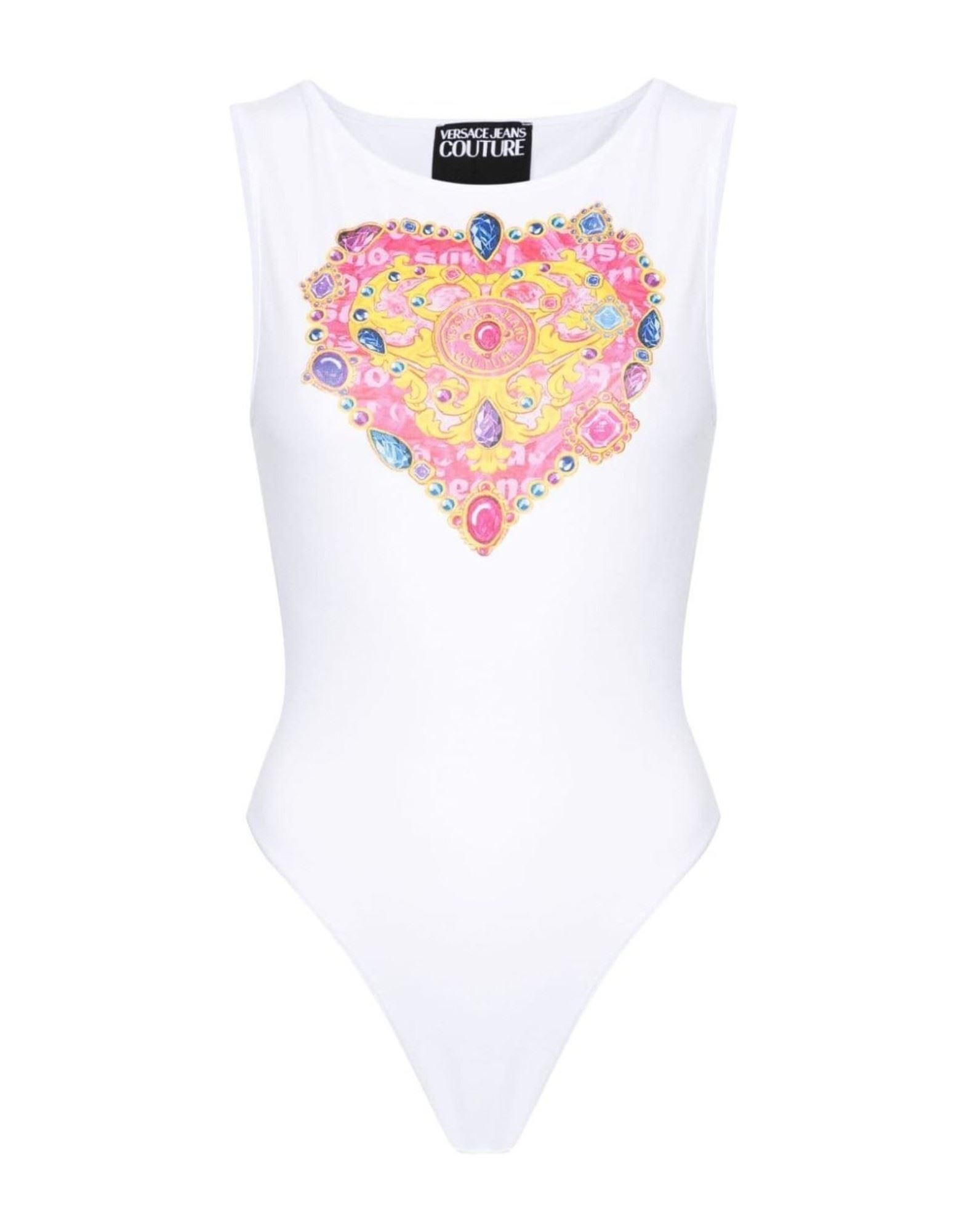 VERSACE JEANS COUTURE Bodysuit Damen Weiß von VERSACE JEANS COUTURE