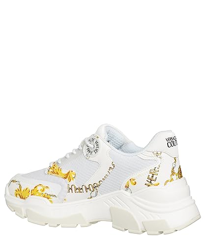 VERSACE JEANS COUTURE Damen Chain Couture Sneaker White - Multicolor 39 EU von VERSACE JEANS COUTURE