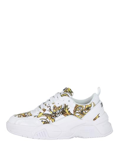 VERSACE JEANS COUTURE Damen Schuhe Sneakers 72VA3SF4ZP091G03 Baroque Weiss von VERSACE JEANS COUTURE