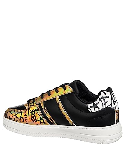 VERSACE JEANS COUTURE Damen meyssa Sneaker Black - Gold 39 EU von VERSACE JEANS COUTURE