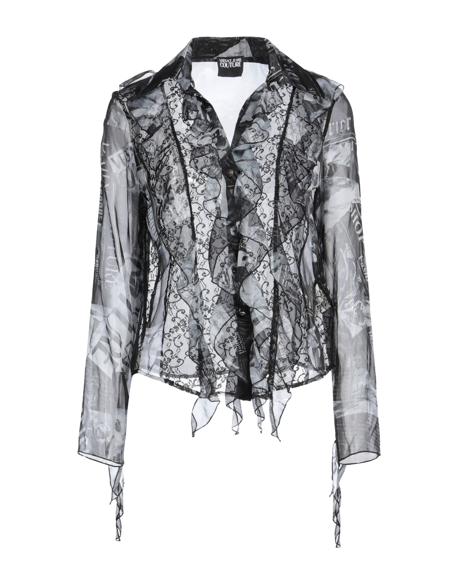 VERSACE JEANS COUTURE Hemd Damen Schwarz von VERSACE JEANS COUTURE
