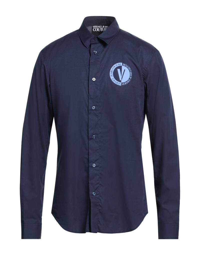 VERSACE JEANS COUTURE Hemd Herren Marineblau von VERSACE JEANS COUTURE