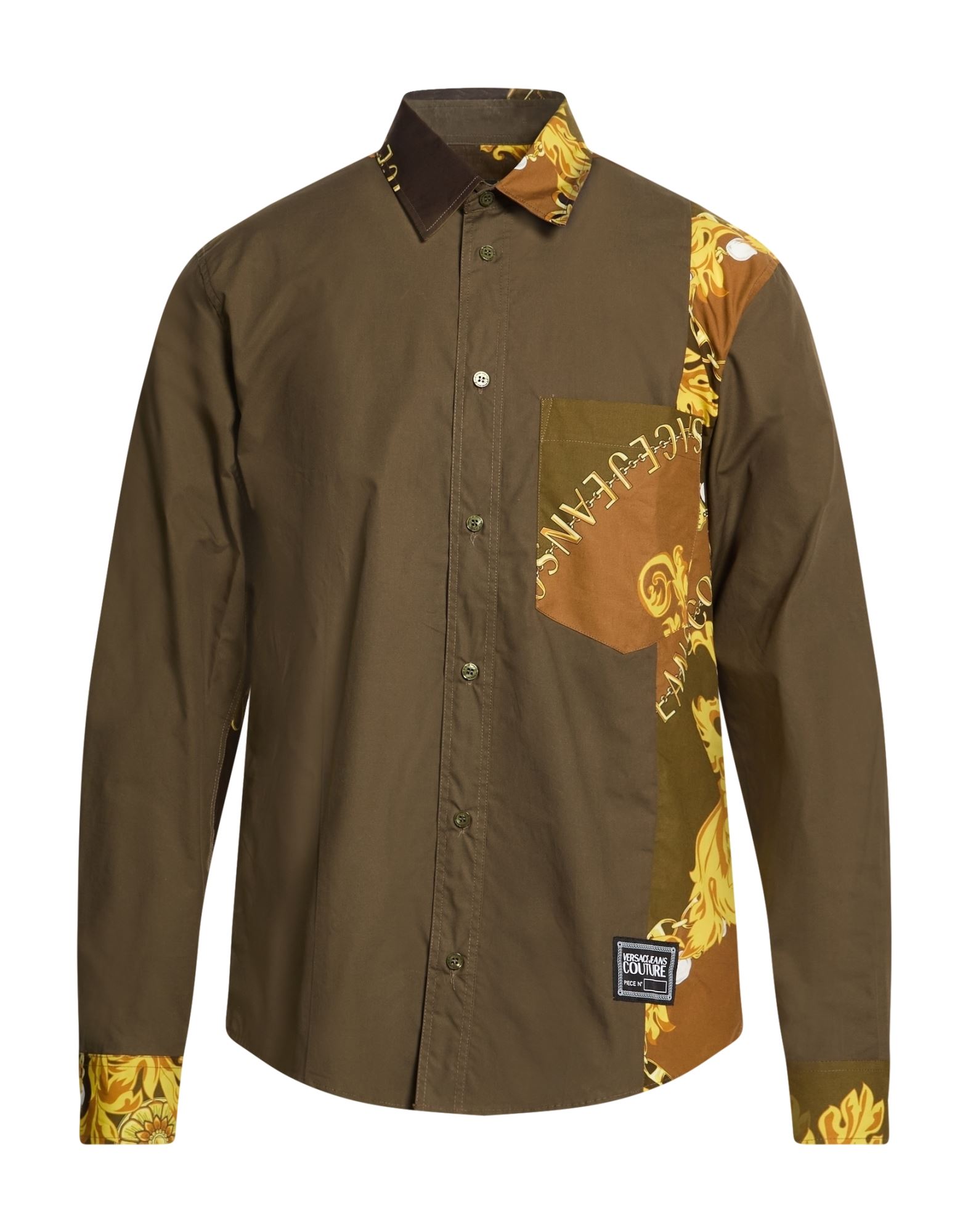 VERSACE JEANS COUTURE Hemd Herren Militärgrün von VERSACE JEANS COUTURE