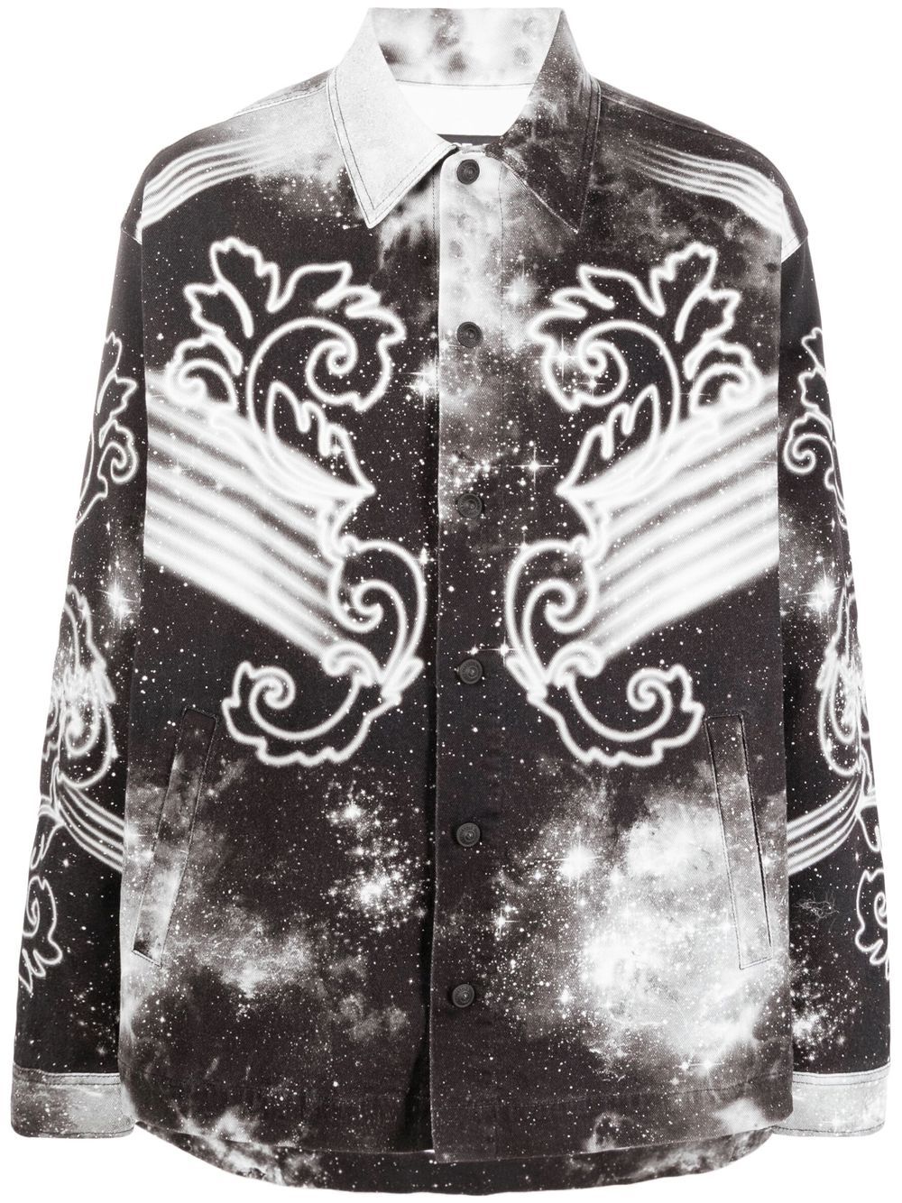 Versace Jeans Couture Hemd mit Space Couture-Print - Schwarz von Versace Jeans Couture