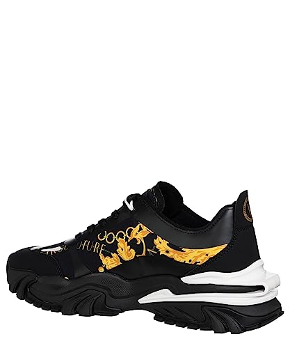 VERSACE JEANS COUTURE Herren Chain Couture Sneaker Black - Multicolor 41 EU von VERSACE JEANS COUTURE