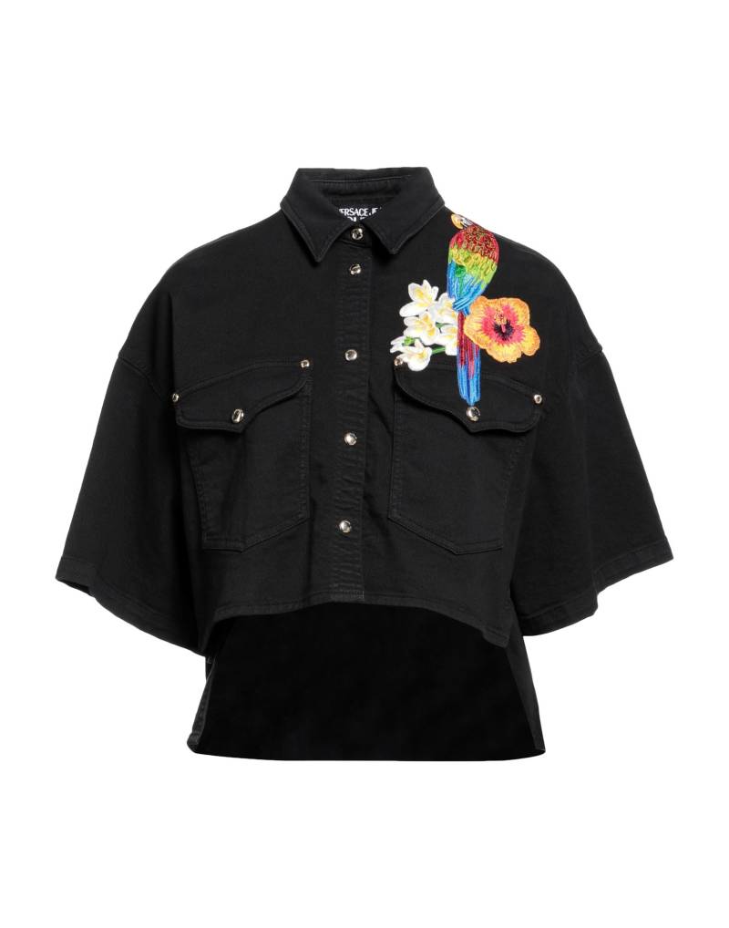 VERSACE JEANS COUTURE Jeanshemd Damen Schwarz von VERSACE JEANS COUTURE