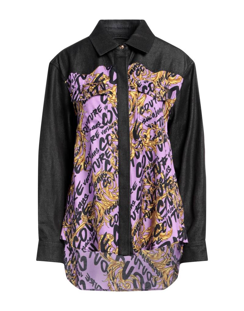 VERSACE JEANS COUTURE Jeanshemd Damen Schwarz von VERSACE JEANS COUTURE