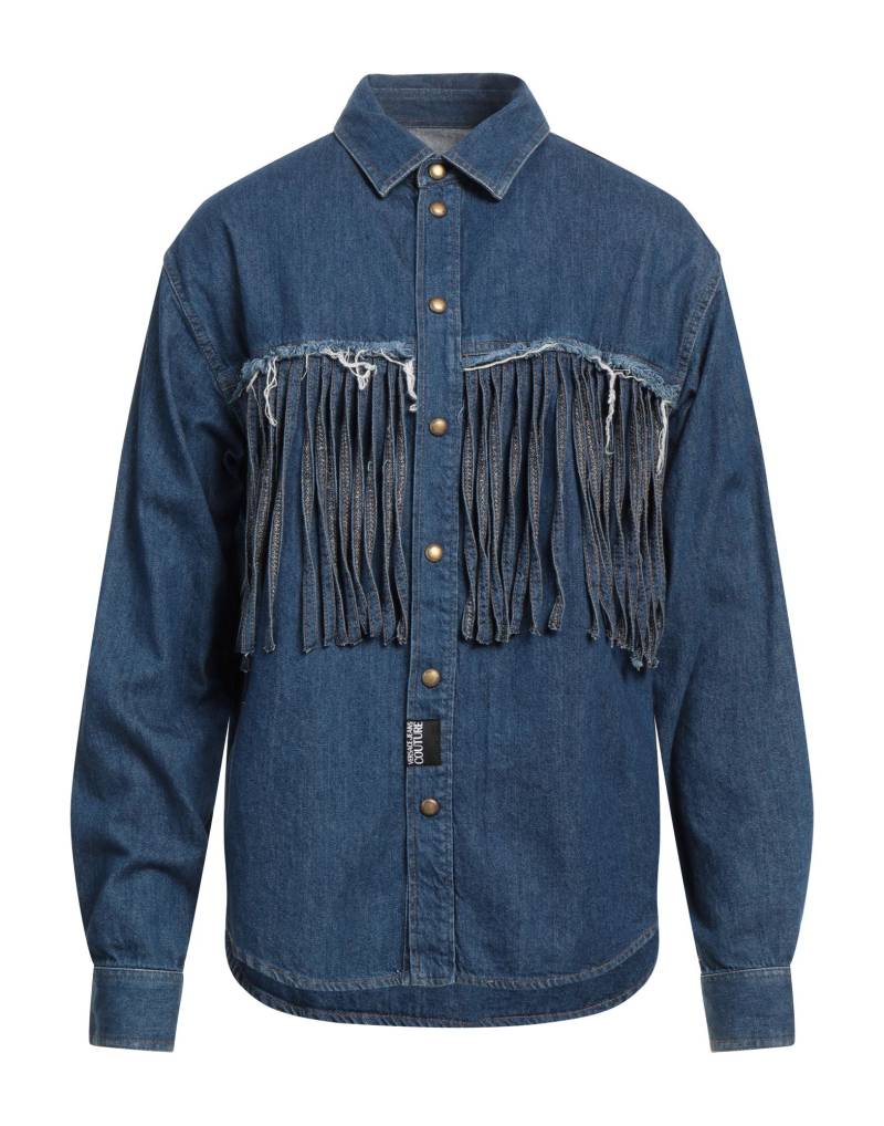 VERSACE JEANS COUTURE Jeanshemd Herren Blau von VERSACE JEANS COUTURE