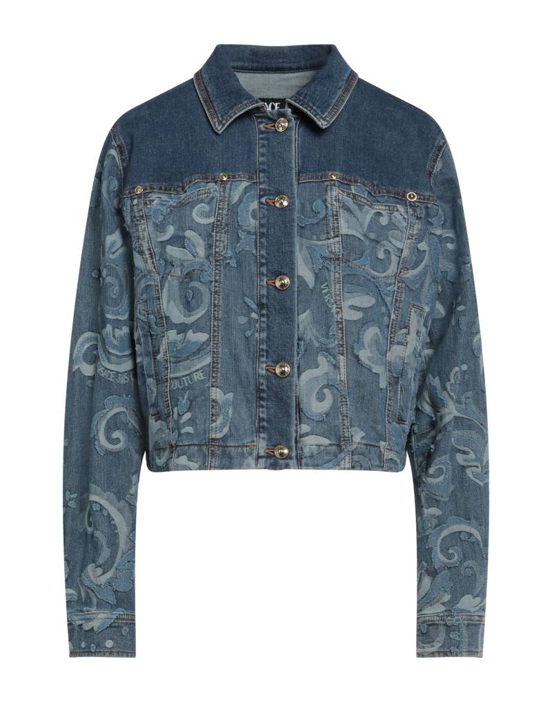 VERSACE JEANS COUTURE Jeansjacke/-mantel Damen Blau von VERSACE JEANS COUTURE