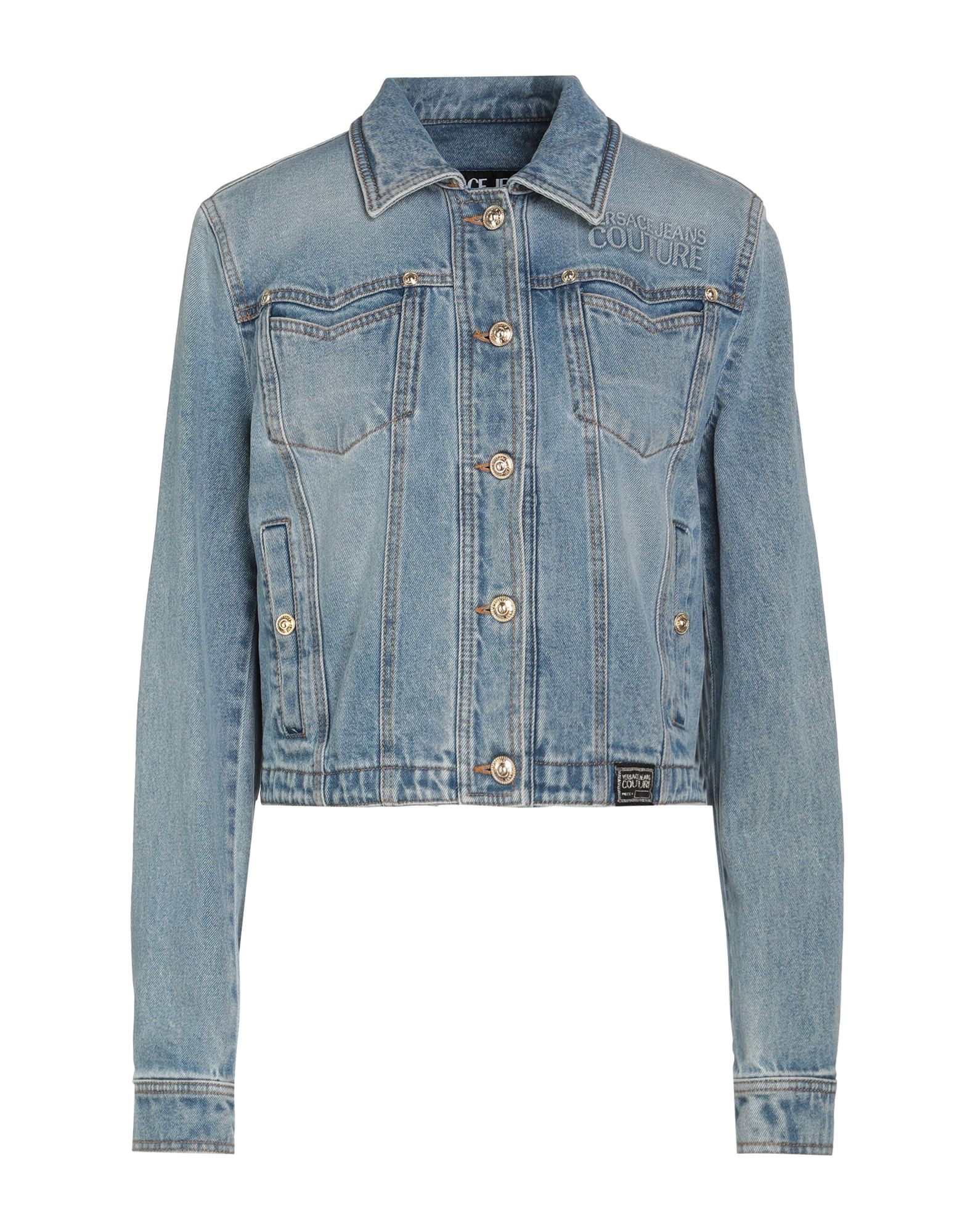 VERSACE JEANS COUTURE Jeansjacke/-mantel Damen Blau von VERSACE JEANS COUTURE