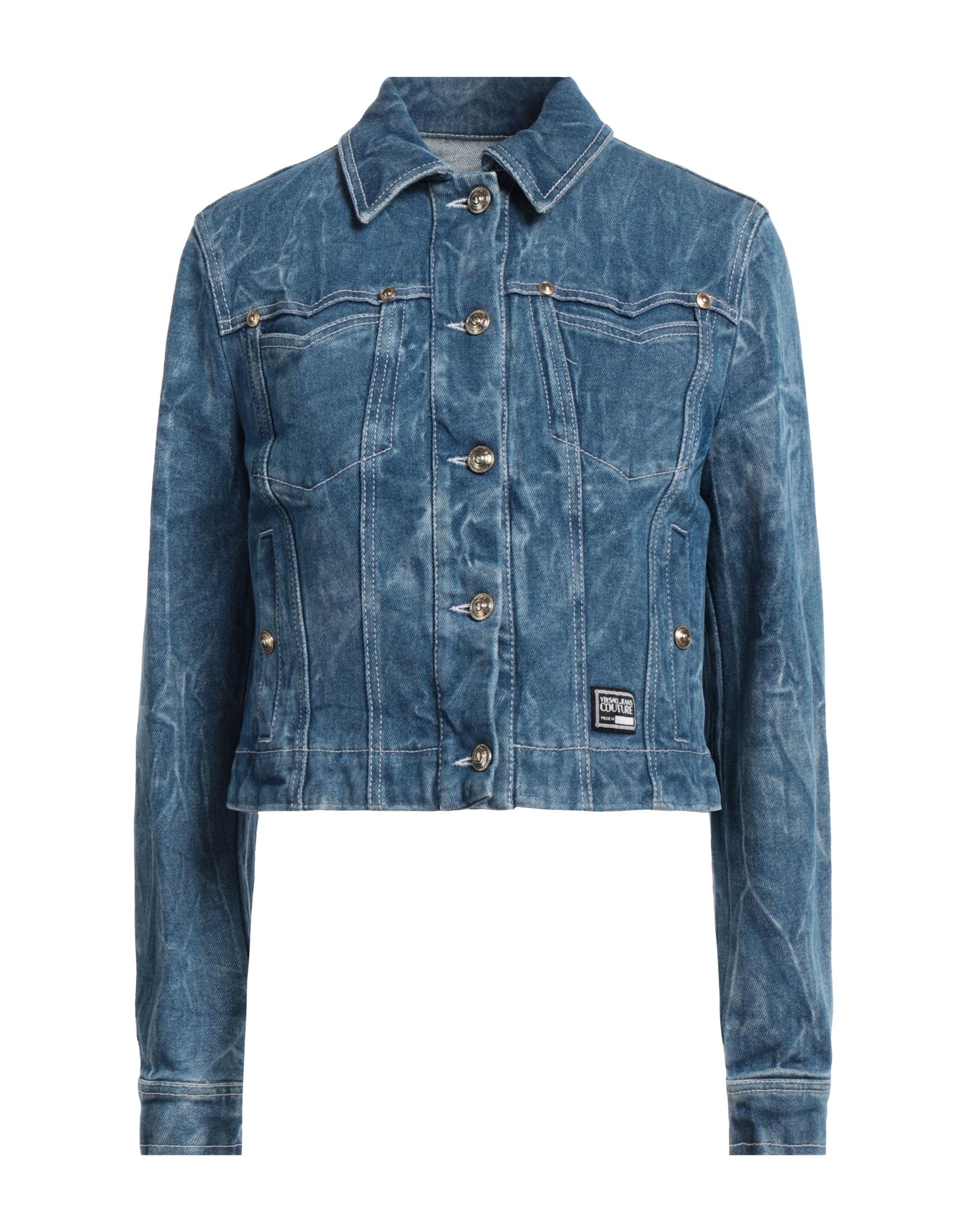 VERSACE JEANS COUTURE Jeansjacke/-mantel Damen Blau von VERSACE JEANS COUTURE