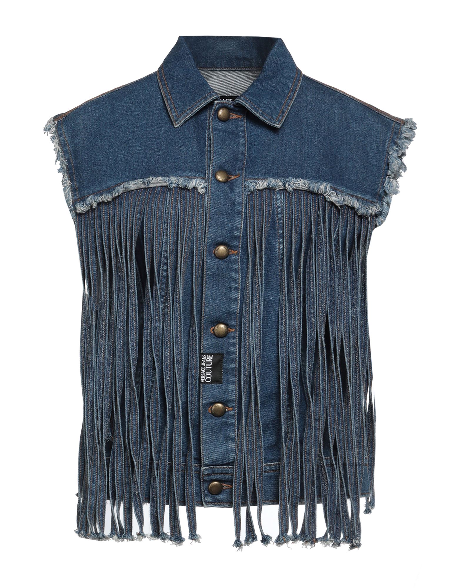 VERSACE JEANS COUTURE Jeansjacke/-mantel Damen Blau von VERSACE JEANS COUTURE