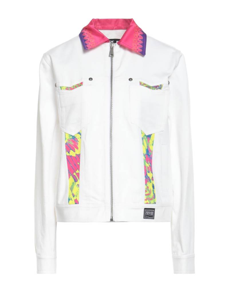 VERSACE JEANS COUTURE Jeansjacke/-mantel Damen Off white von VERSACE JEANS COUTURE