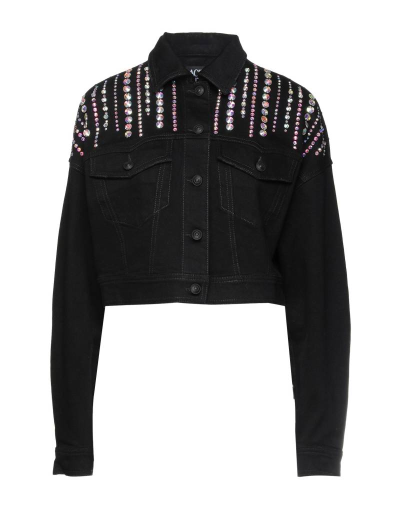 VERSACE JEANS COUTURE Jeansjacke/-mantel Damen Schwarz von VERSACE JEANS COUTURE