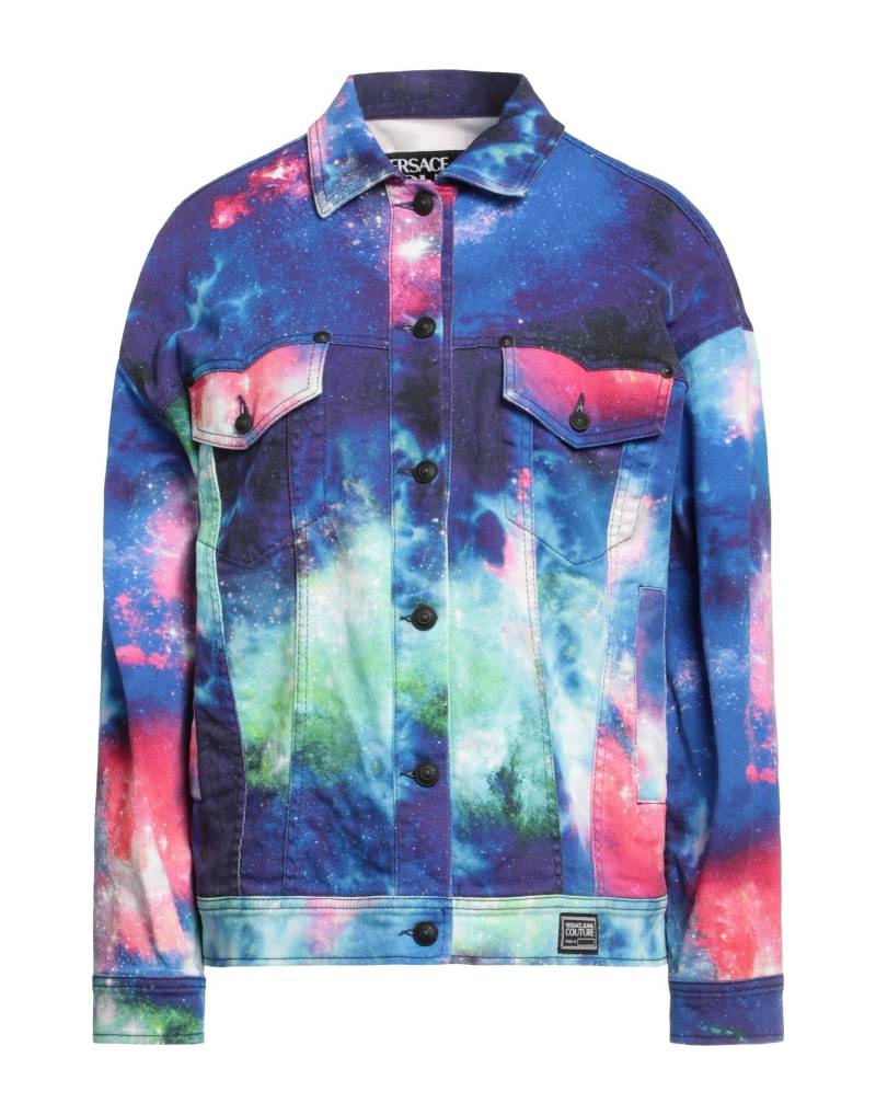 VERSACE JEANS COUTURE Jeansjacke/-mantel Damen Violett von VERSACE JEANS COUTURE