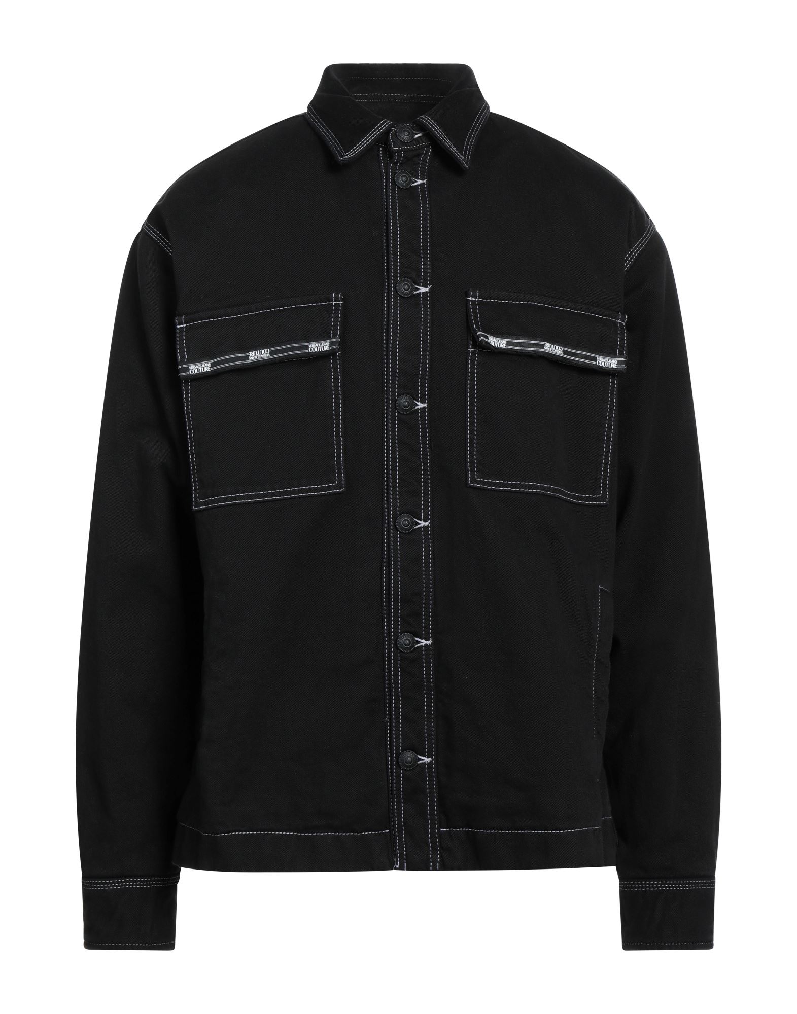 VERSACE JEANS COUTURE Jeansjacke/-mantel Herren Schwarz VERSACE JEANS COUTURE Jeansjacke/-mantel Herren Schwarz von VERSACE JEANS COUTURE