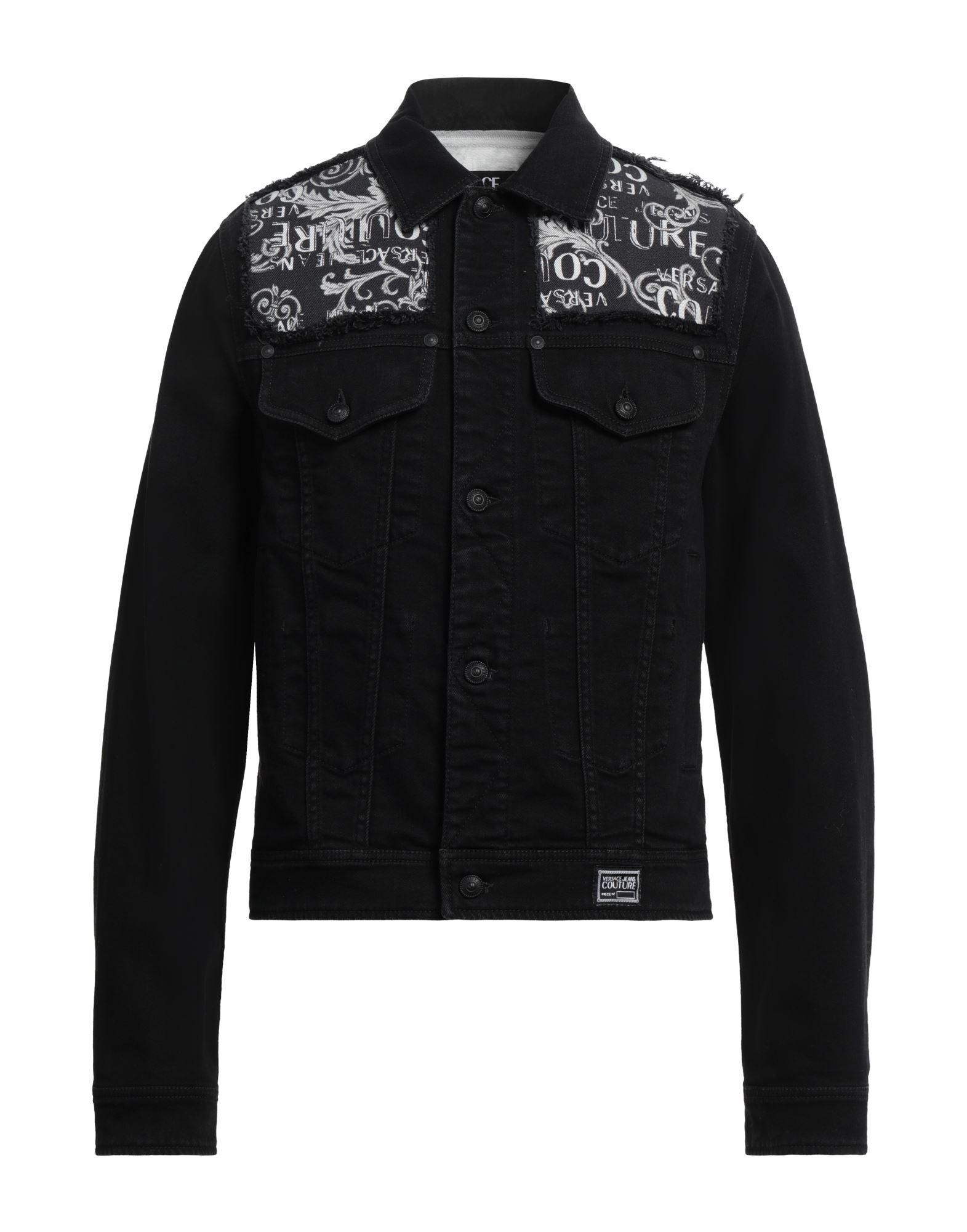 VERSACE JEANS COUTURE Jeansjacke/-mantel Herren Schwarz von VERSACE JEANS COUTURE