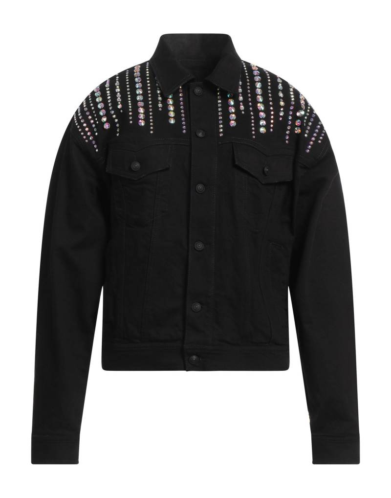 VERSACE JEANS COUTURE Jeansjacke/-mantel Herren Schwarz von VERSACE JEANS COUTURE