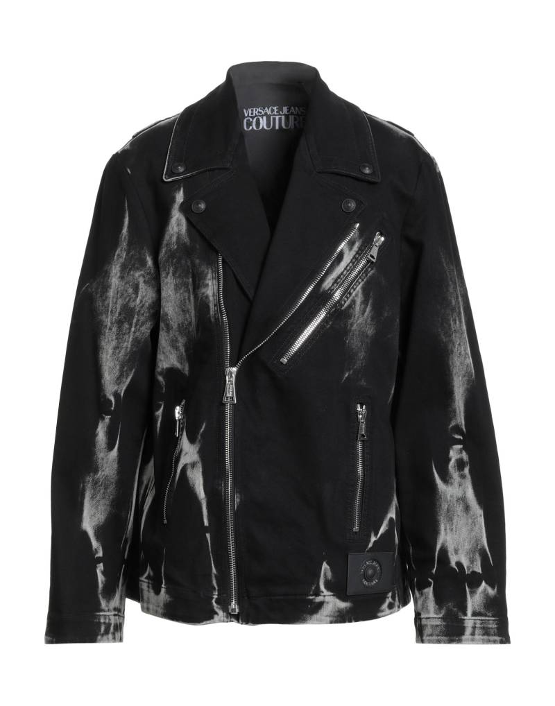 VERSACE JEANS COUTURE Jeansjacke/-mantel Herren Schwarz von VERSACE JEANS COUTURE