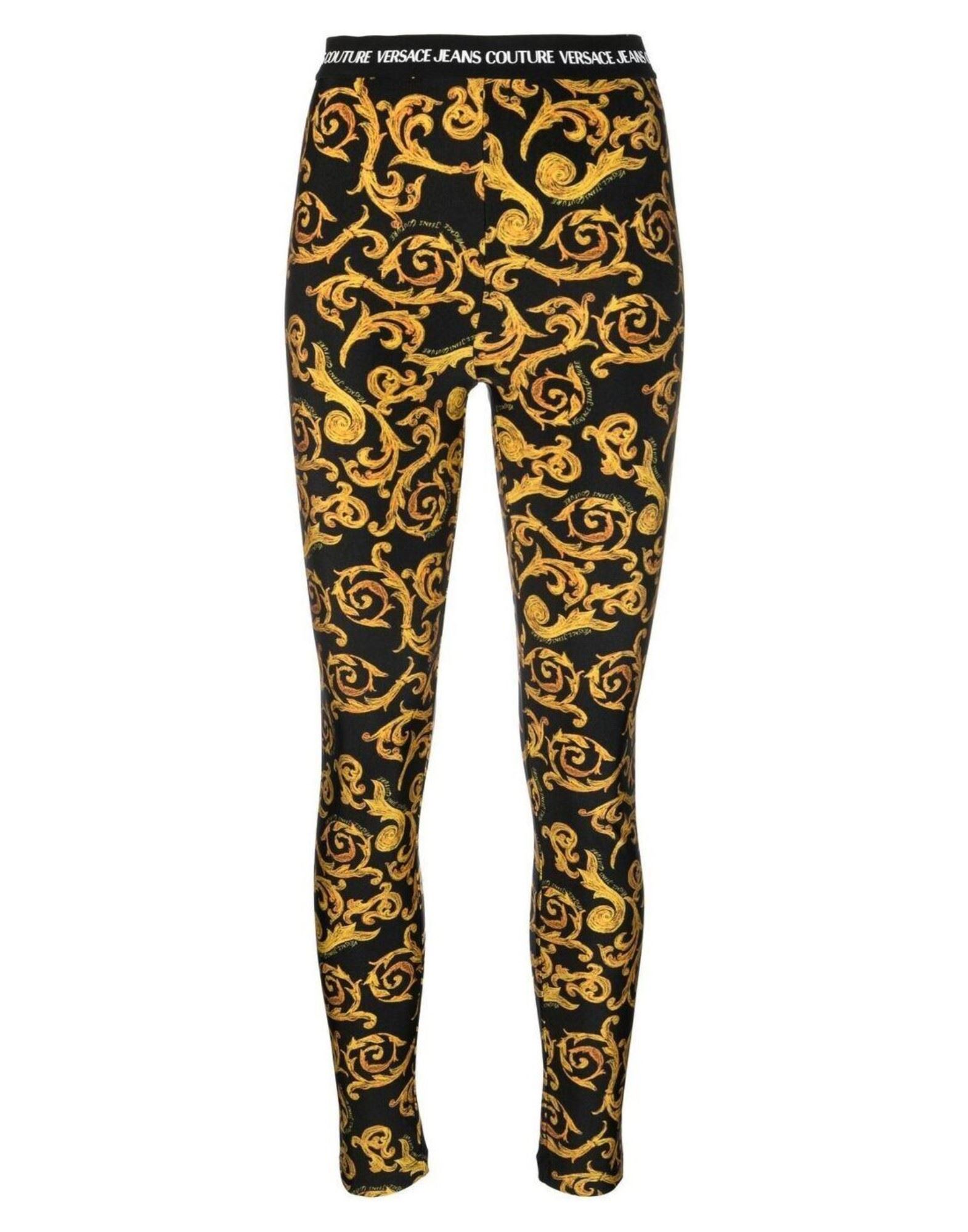 VERSACE JEANS COUTURE Leggings Damen Schwarz von VERSACE JEANS COUTURE