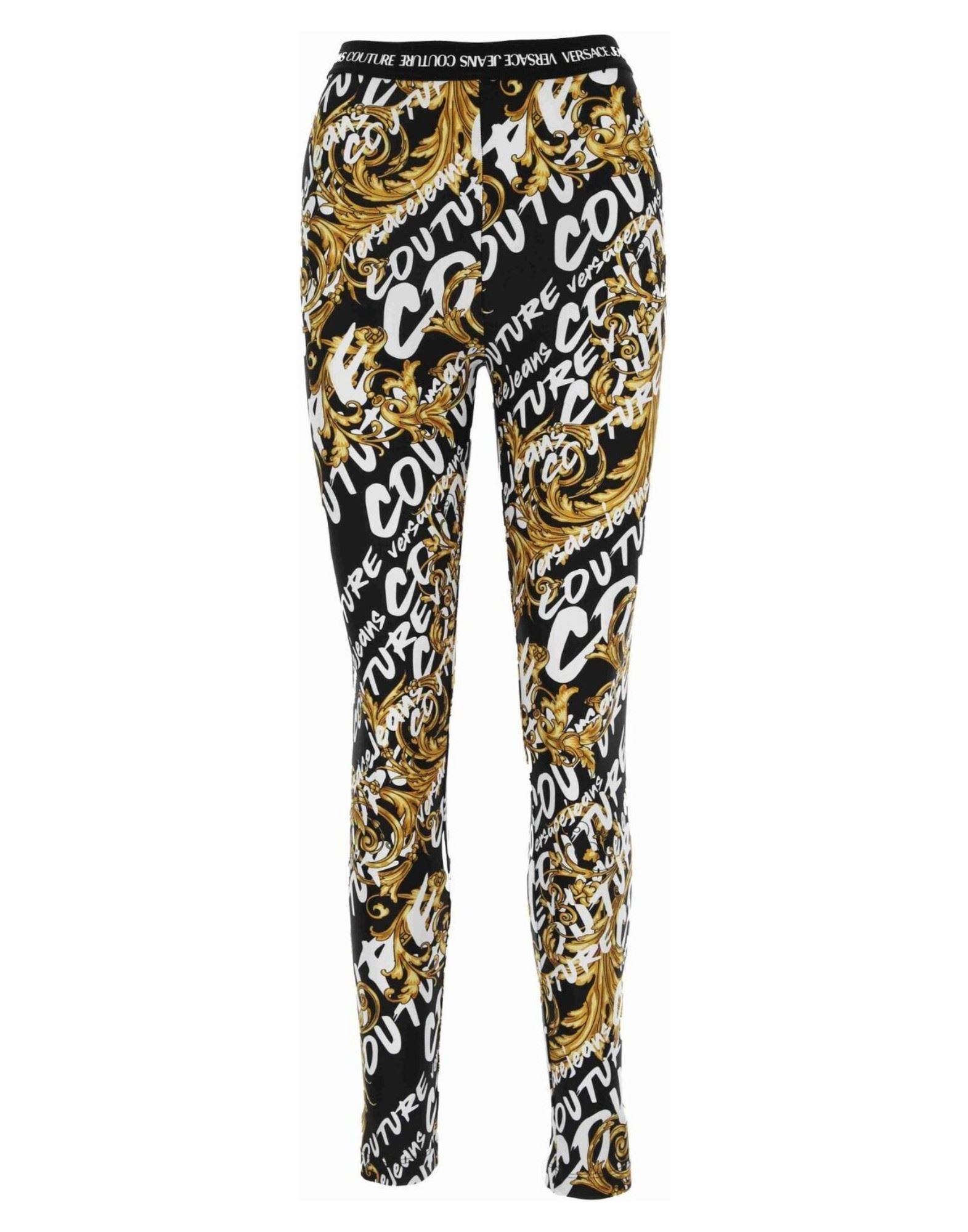 VERSACE JEANS COUTURE Leggings Damen Schwarz von VERSACE JEANS COUTURE