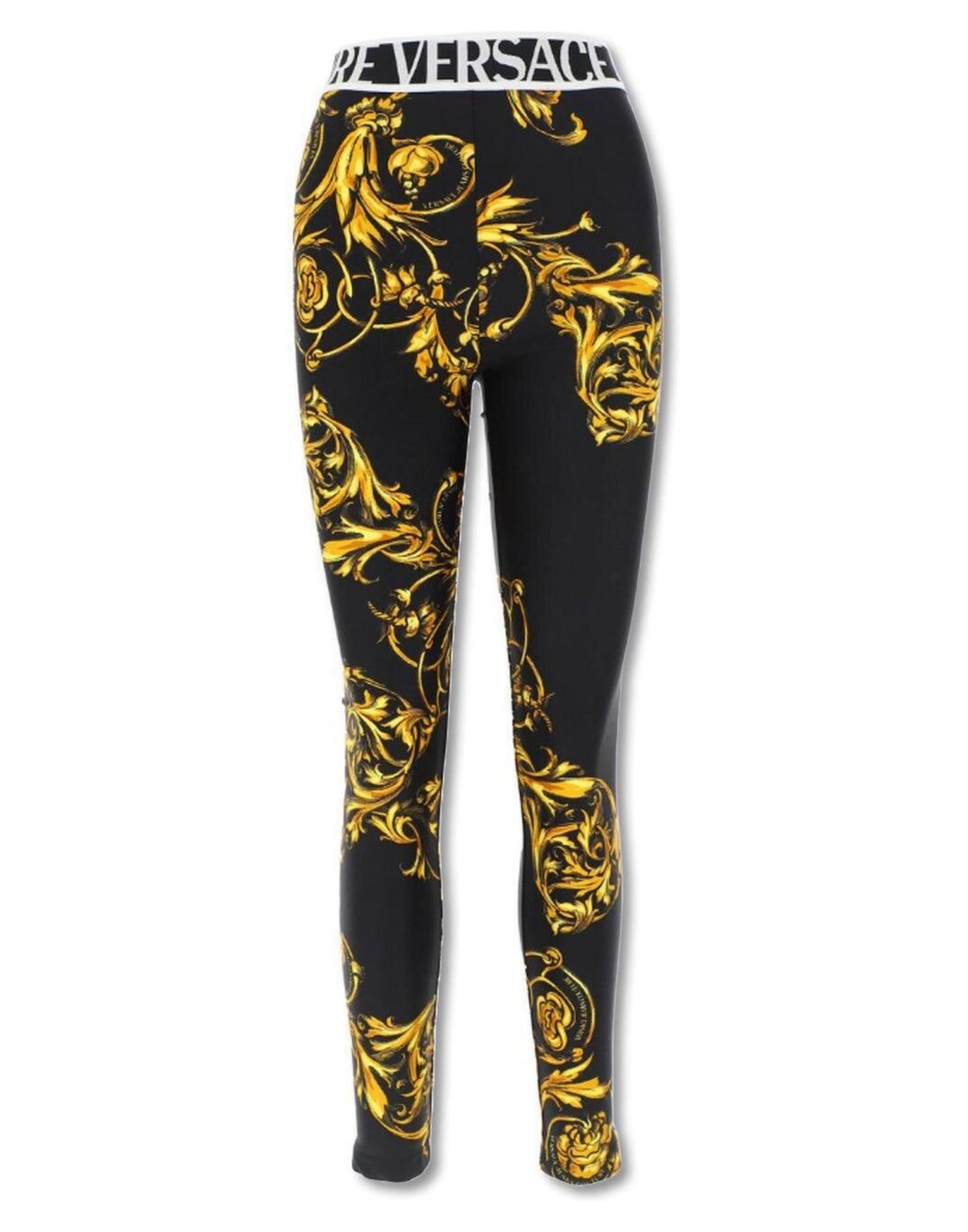 VERSACE JEANS COUTURE Leggings Damen Schwarz von VERSACE JEANS COUTURE