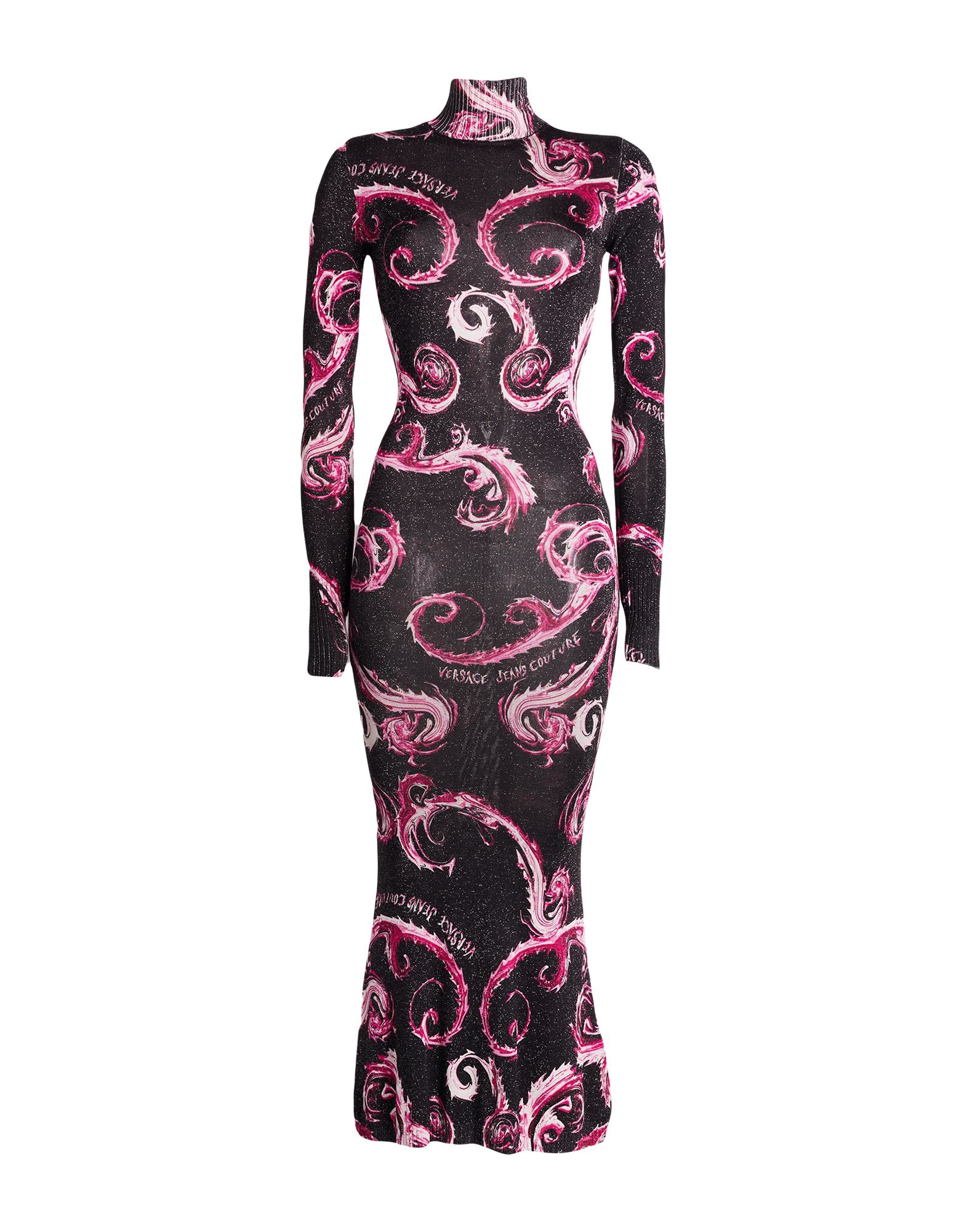 VERSACE JEANS COUTURE Maxi-kleid Damen Dunkelbraun von VERSACE JEANS COUTURE