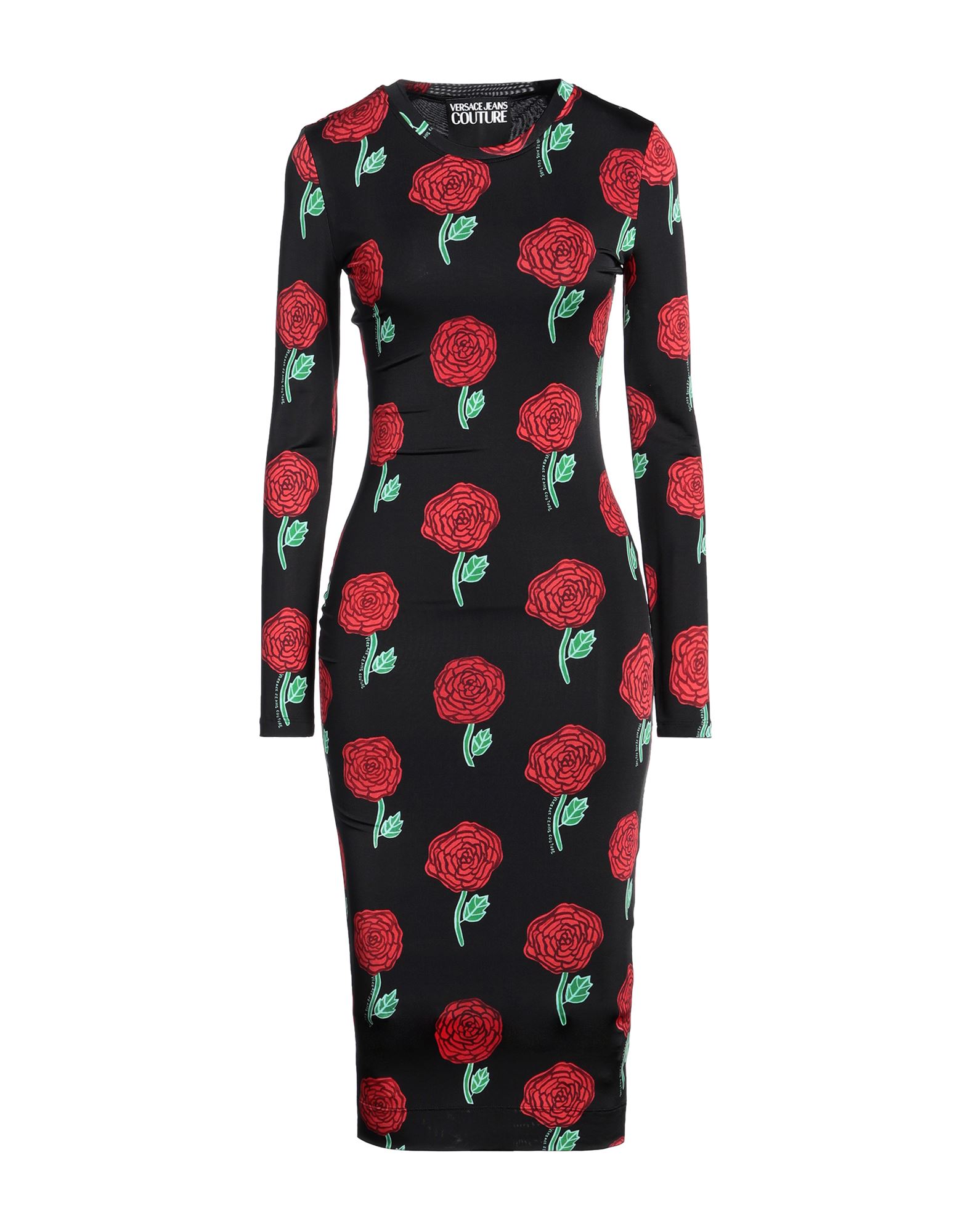 VERSACE JEANS COUTURE Midi-kleid Damen Schwarz von VERSACE JEANS COUTURE