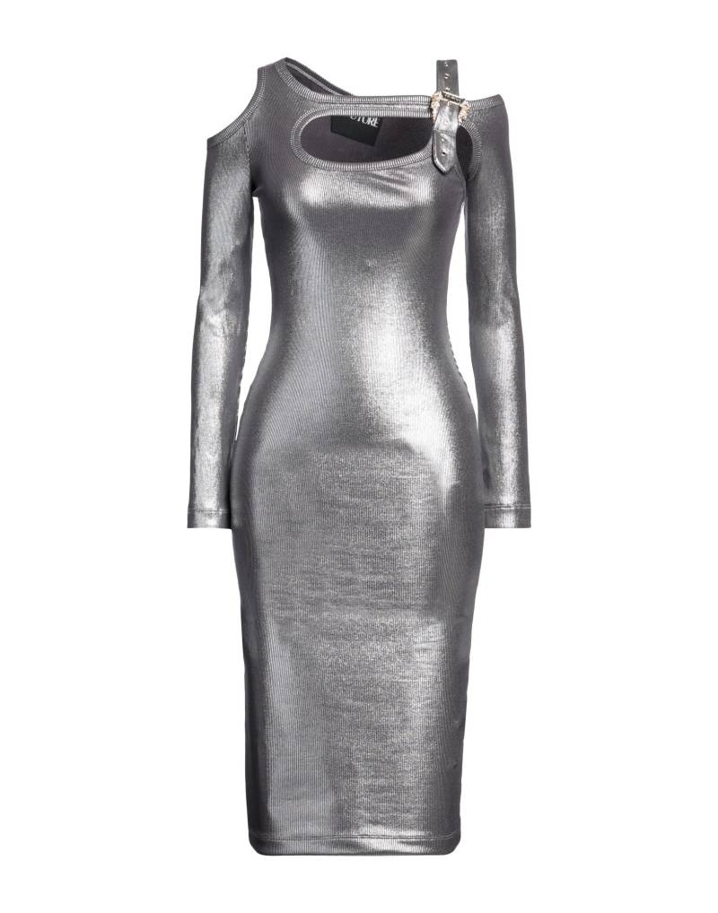 VERSACE JEANS COUTURE Midi-kleid Damen Silber von VERSACE JEANS COUTURE