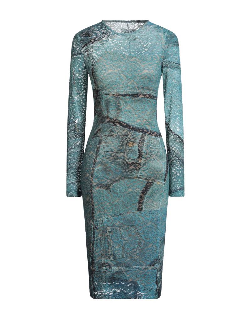 VERSACE JEANS COUTURE Midi-kleid Damen Tūrkis von VERSACE JEANS COUTURE