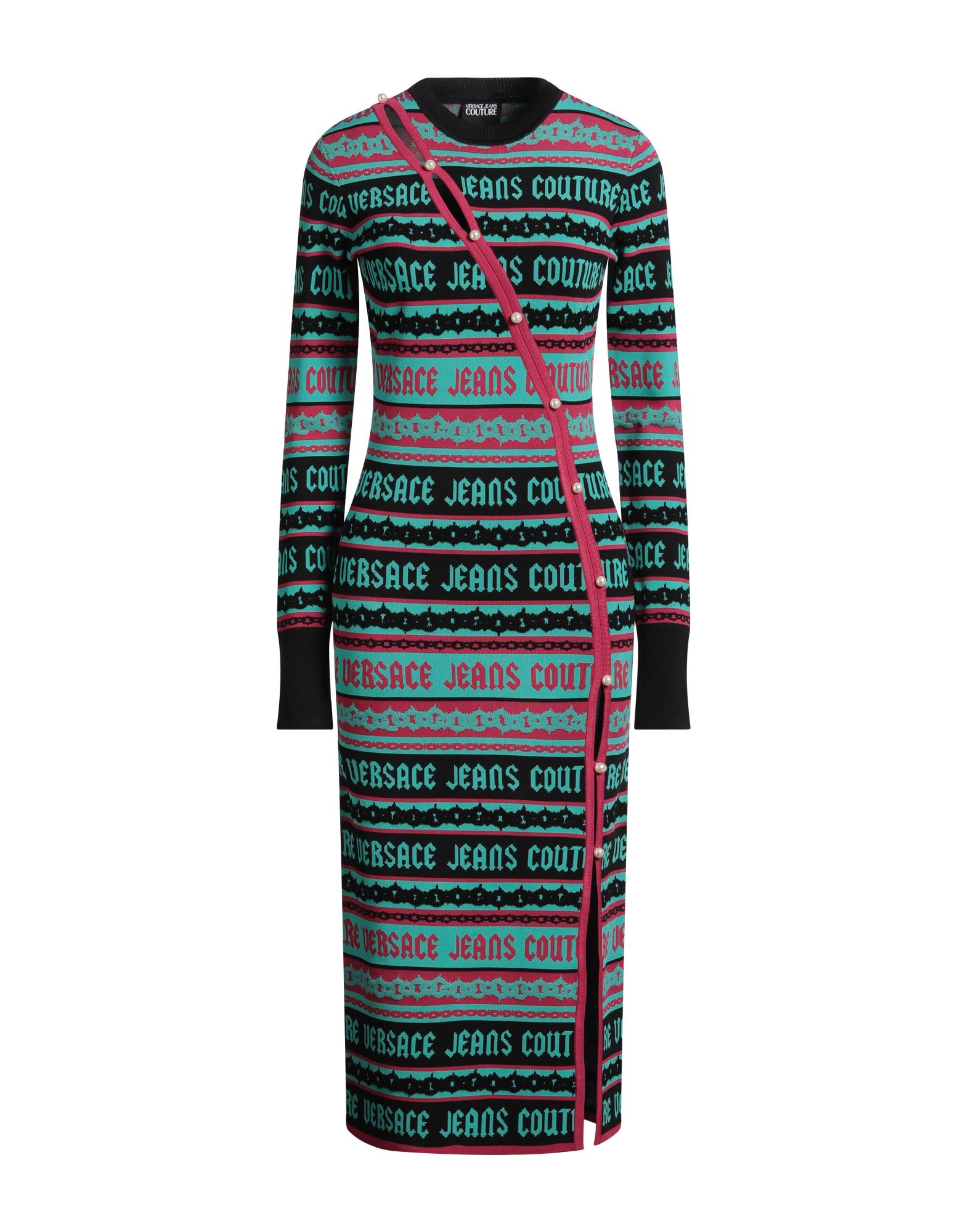 VERSACE JEANS COUTURE Midi-kleid Damen Tūrkis von VERSACE JEANS COUTURE