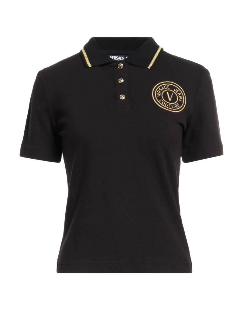VERSACE JEANS COUTURE Poloshirt Damen Schwarz von VERSACE JEANS COUTURE