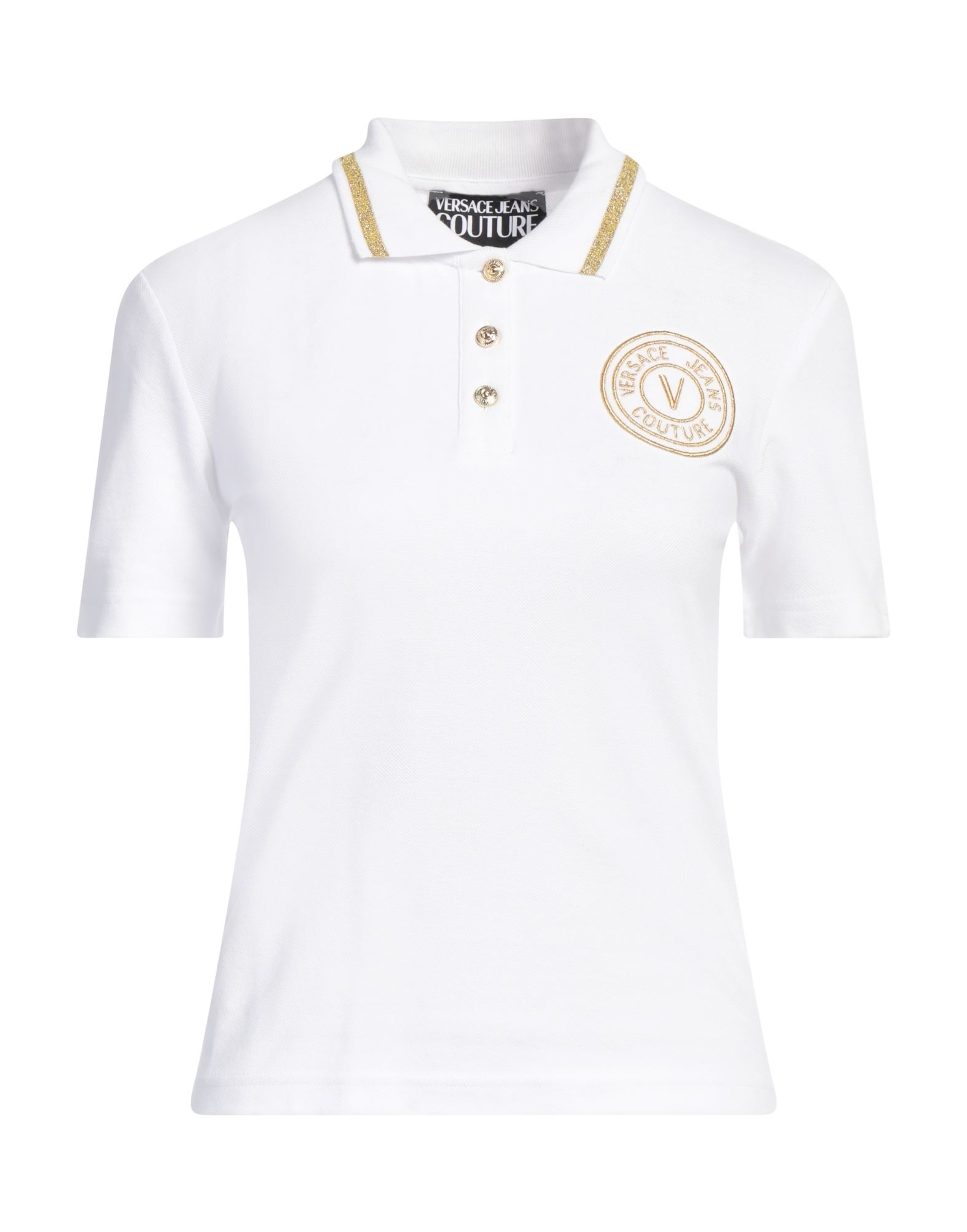 VERSACE JEANS COUTURE Poloshirt Damen Weiß von VERSACE JEANS COUTURE