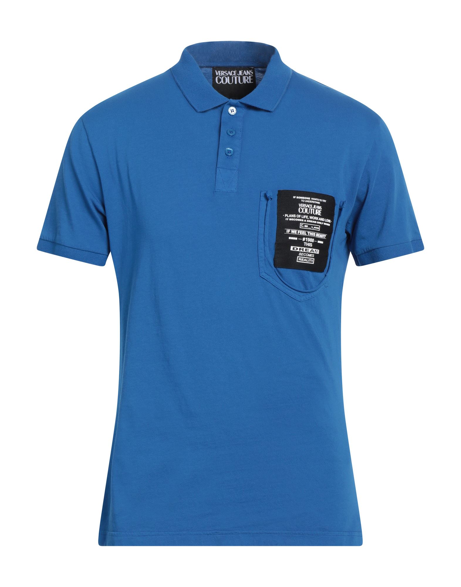 VERSACE JEANS COUTURE Poloshirt Herren Blau von VERSACE JEANS COUTURE