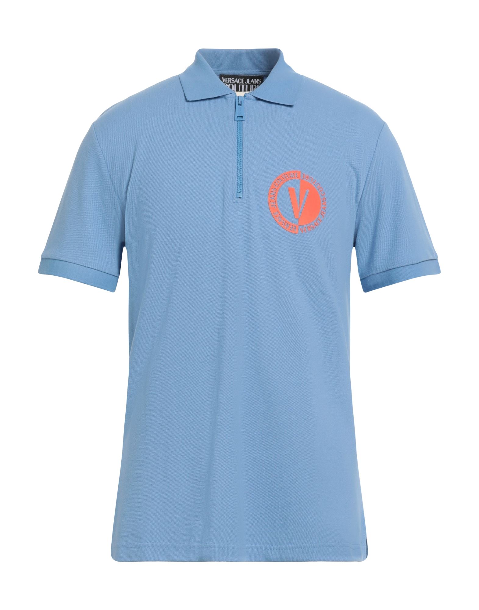 VERSACE JEANS COUTURE Poloshirt Herren Hellblau von VERSACE JEANS COUTURE