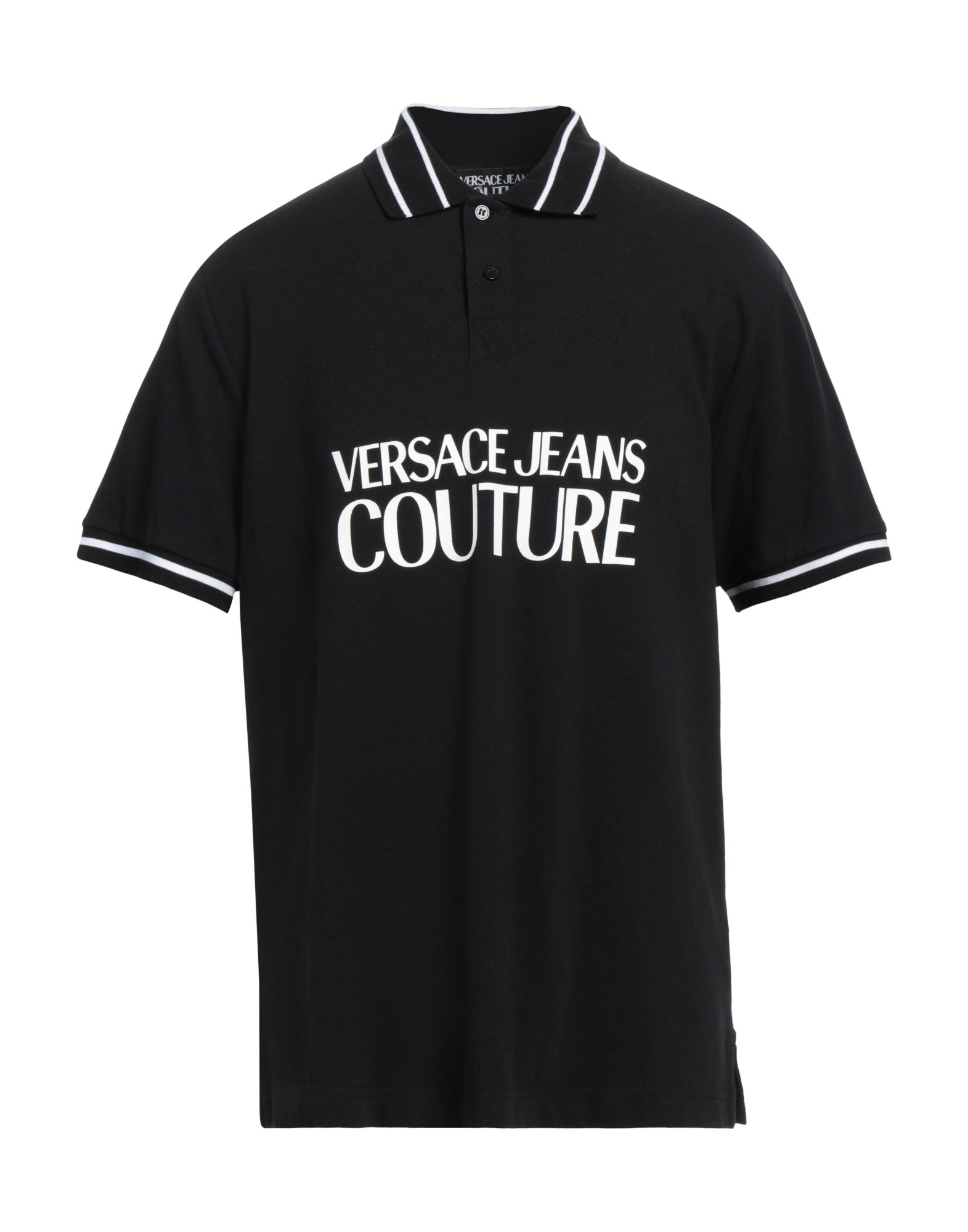 VERSACE JEANS COUTURE Poloshirt Herren Schwarz von VERSACE JEANS COUTURE