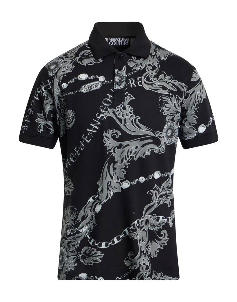VERSACE JEANS COUTURE Poloshirt Herren Schwarz von VERSACE JEANS COUTURE