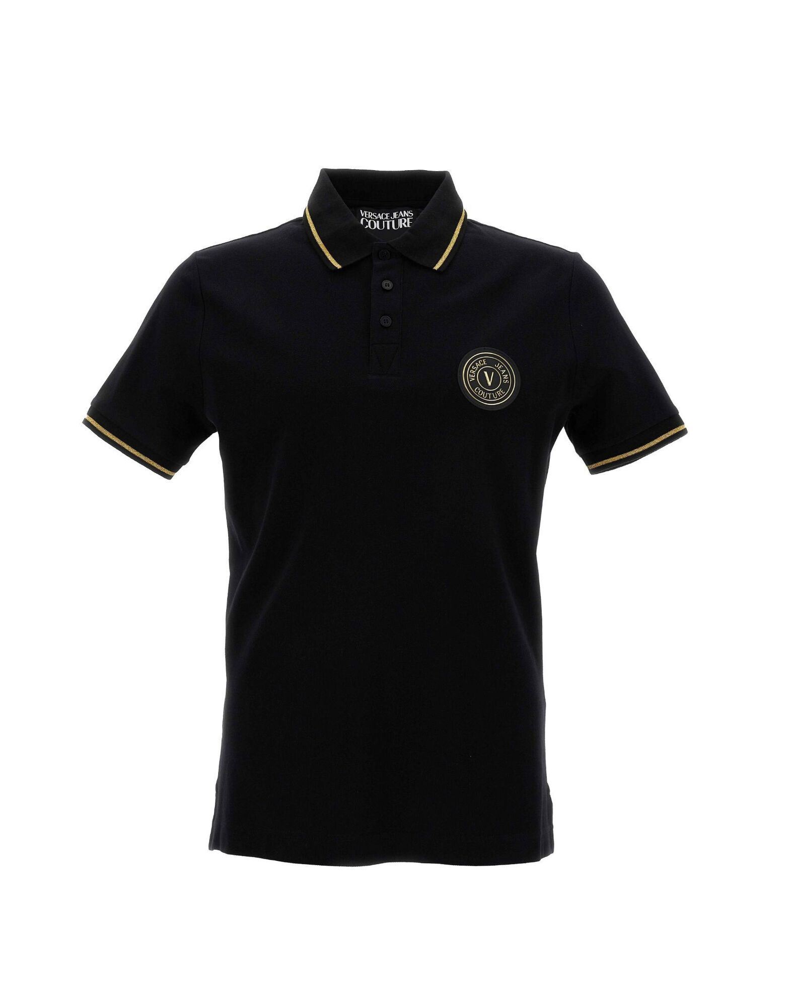 VERSACE JEANS COUTURE Poloshirt Herren Schwarz von VERSACE JEANS COUTURE