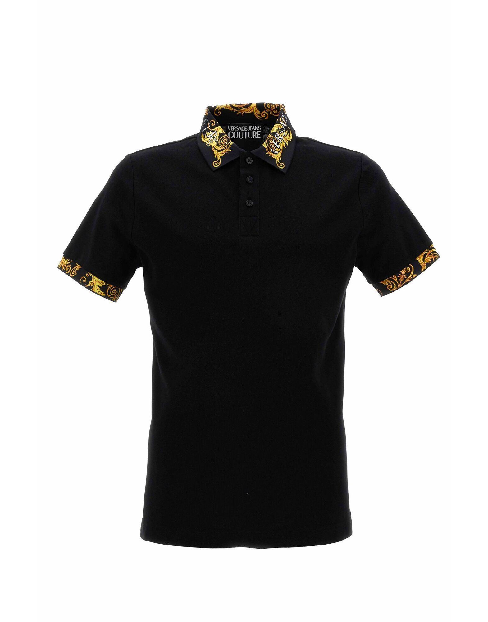 VERSACE JEANS COUTURE Poloshirt Herren Schwarz von VERSACE JEANS COUTURE