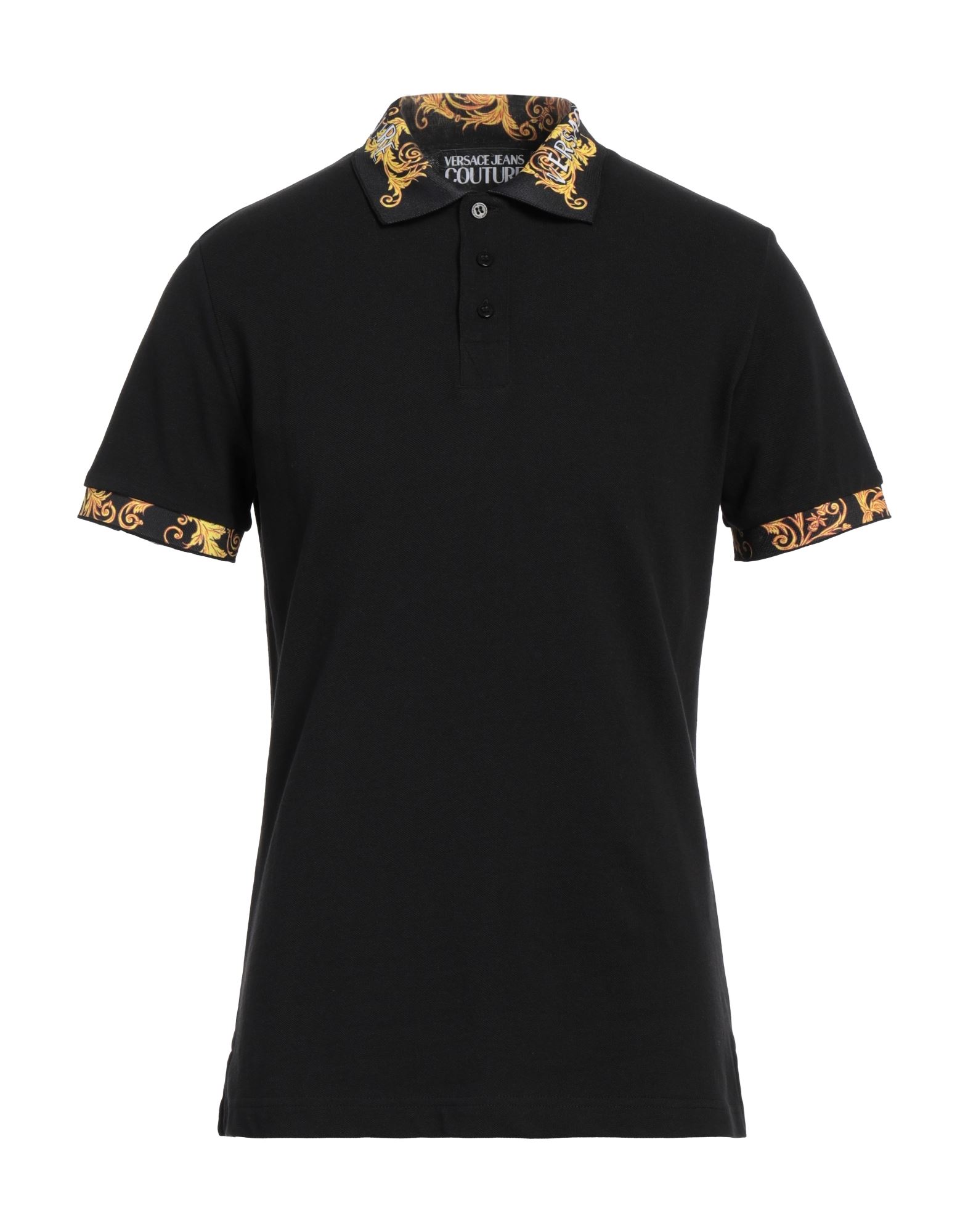 VERSACE JEANS COUTURE Poloshirt Herren Schwarz von VERSACE JEANS COUTURE