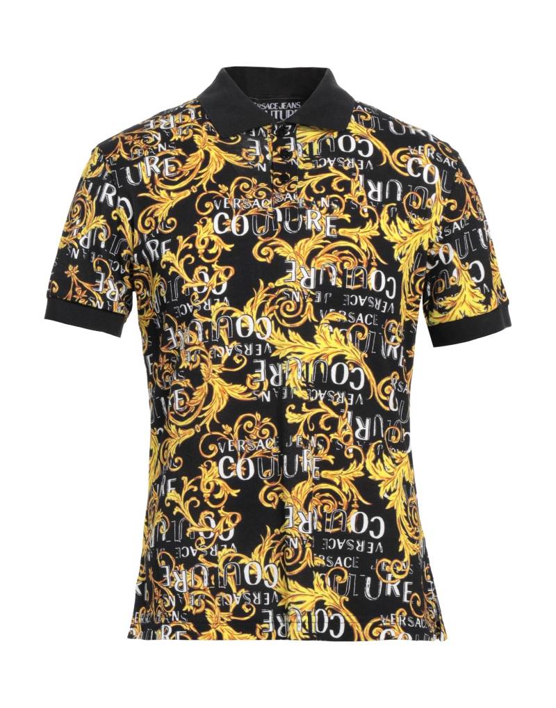 VERSACE JEANS COUTURE Poloshirt Herren Schwarz von VERSACE JEANS COUTURE