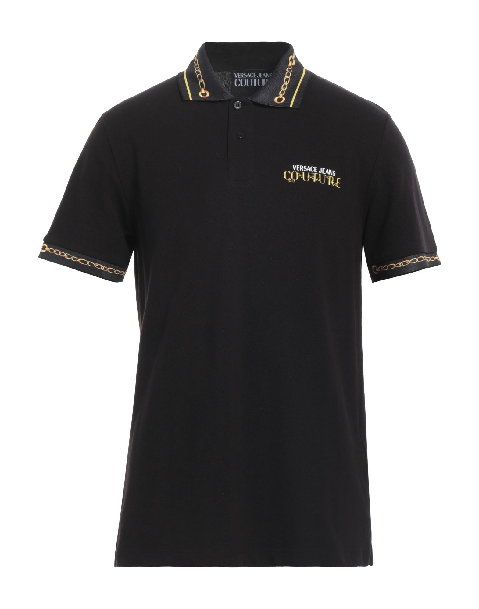 VERSACE JEANS COUTURE Poloshirt Herren Schwarz von VERSACE JEANS COUTURE