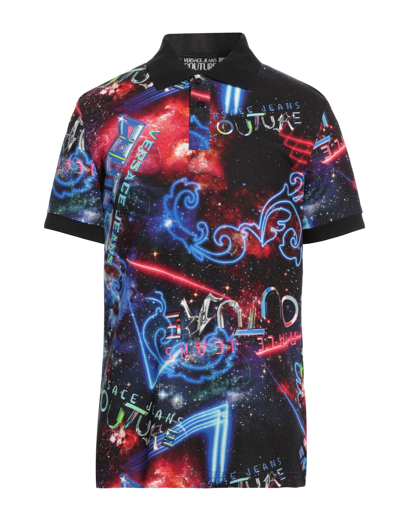 VERSACE JEANS COUTURE Poloshirt Herren Schwarz von VERSACE JEANS COUTURE