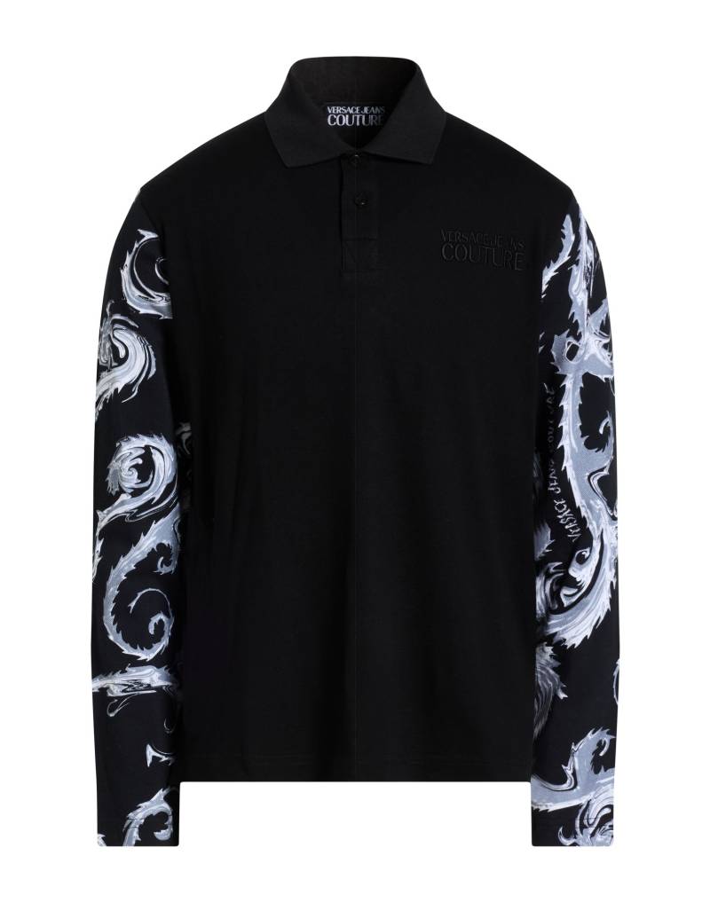 VERSACE JEANS COUTURE Poloshirt Herren Schwarz von VERSACE JEANS COUTURE