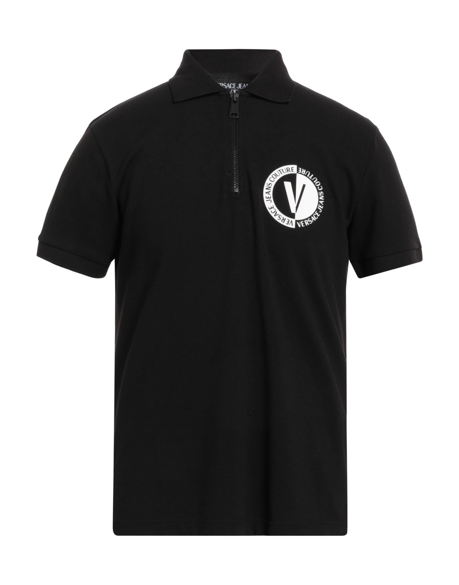 VERSACE JEANS COUTURE Poloshirt Herren Schwarz von VERSACE JEANS COUTURE