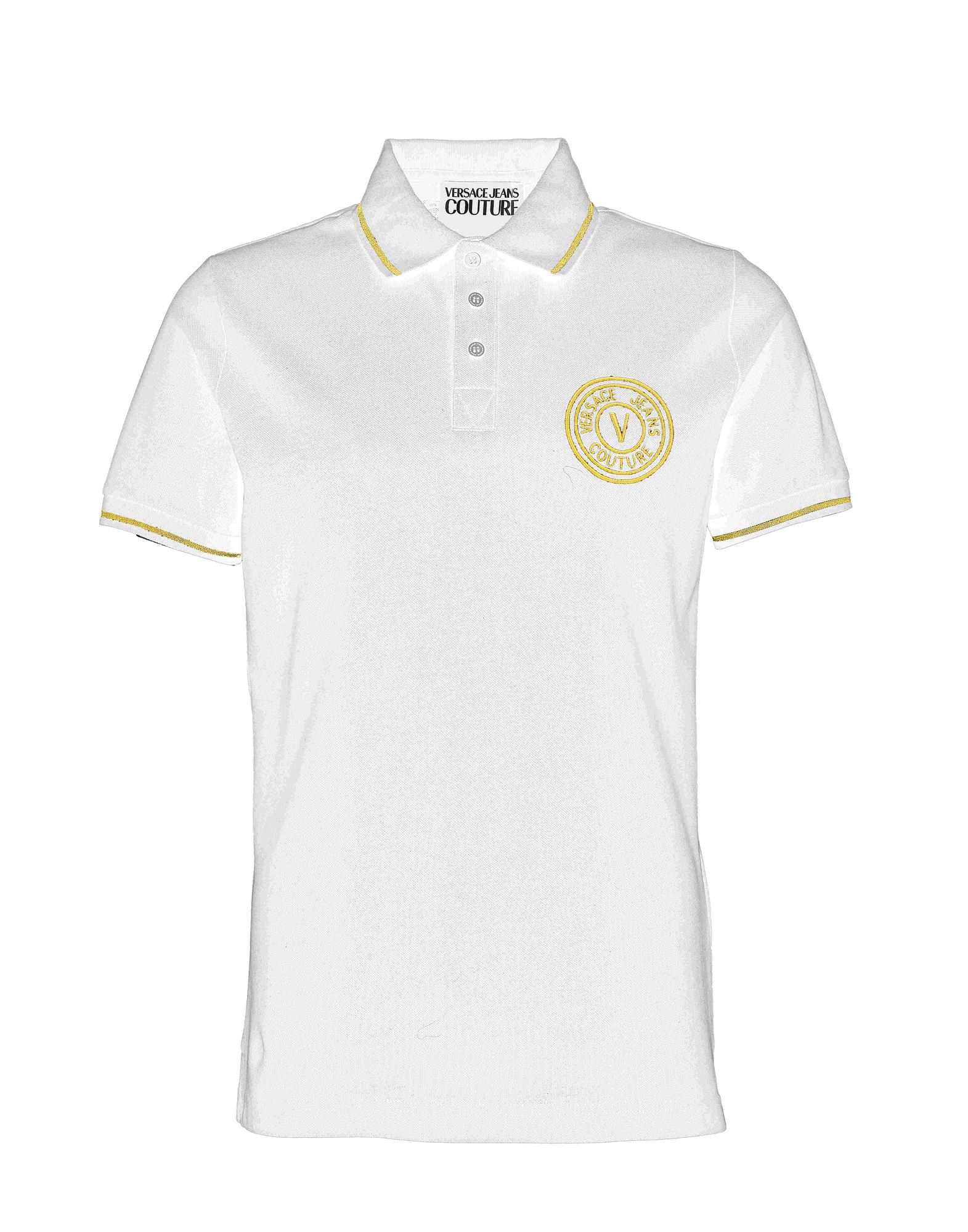 VERSACE JEANS COUTURE Poloshirt Herren Weiß von VERSACE JEANS COUTURE