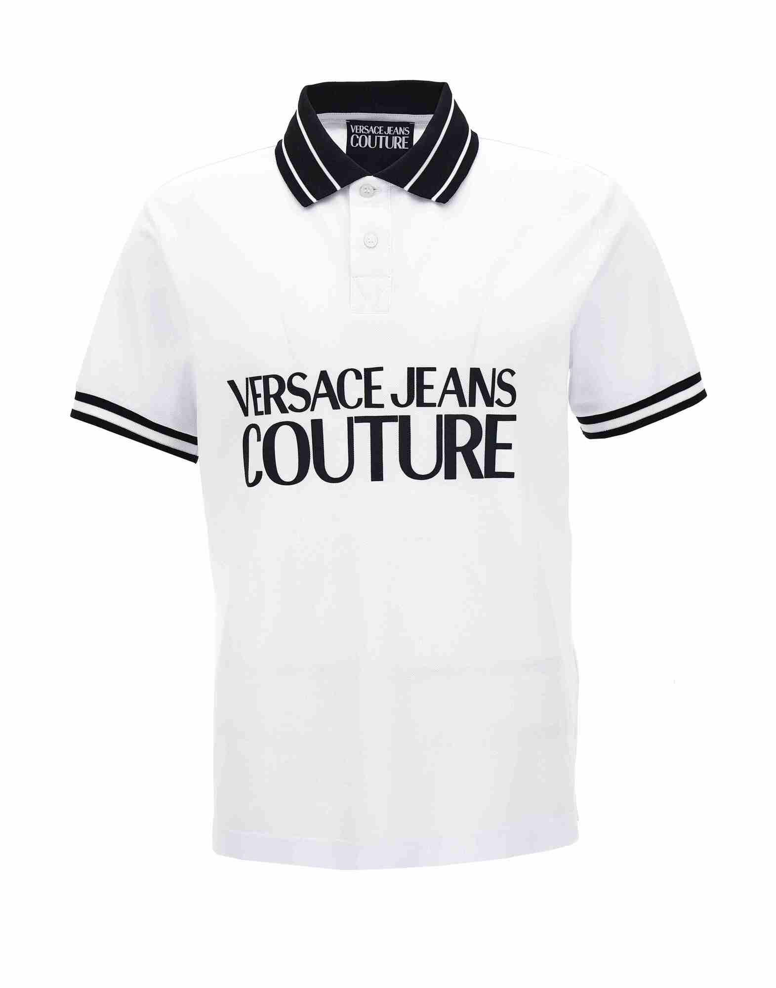 VERSACE JEANS COUTURE Poloshirt Herren Weiß von VERSACE JEANS COUTURE