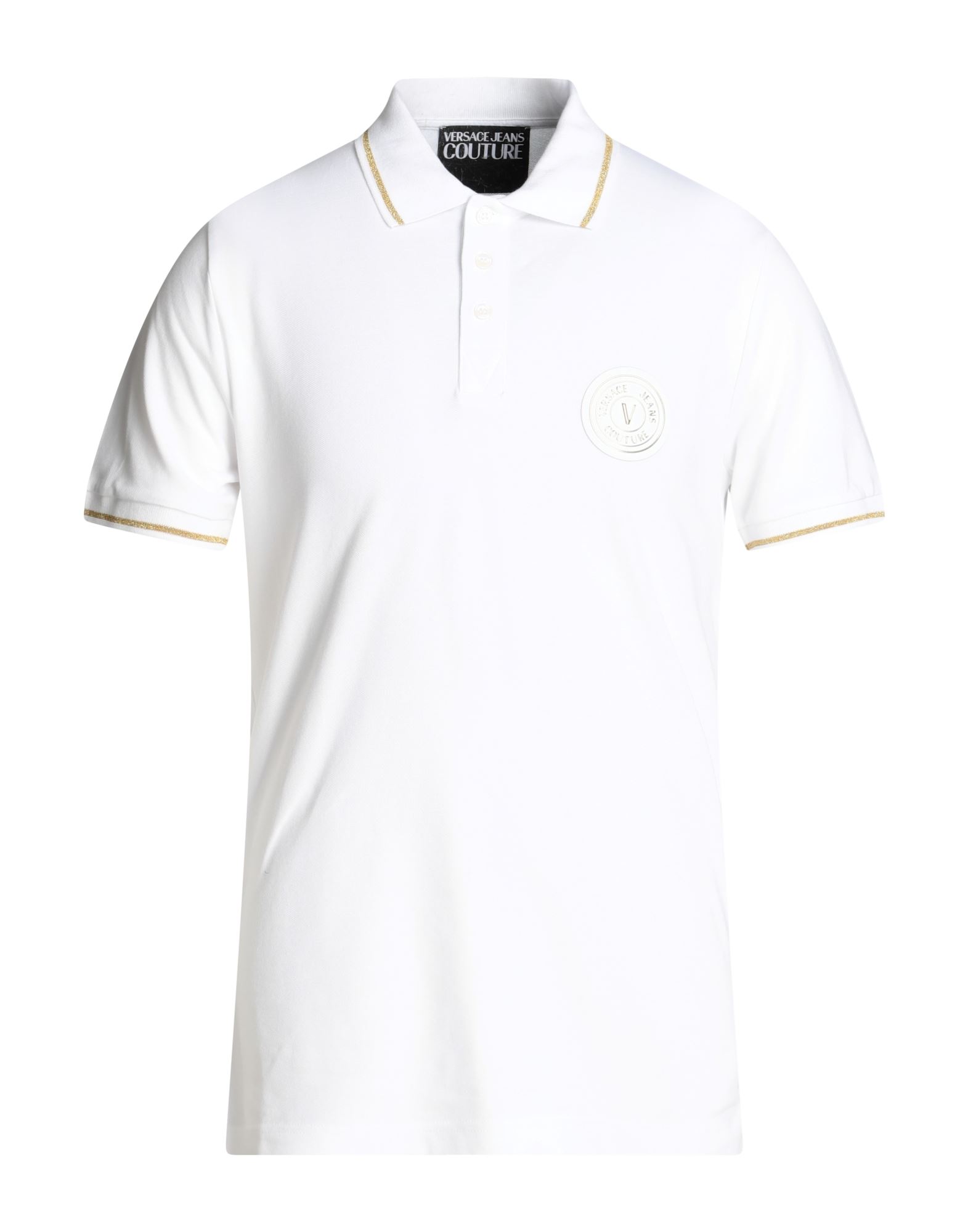 VERSACE JEANS COUTURE Poloshirt Herren Weiß von VERSACE JEANS COUTURE