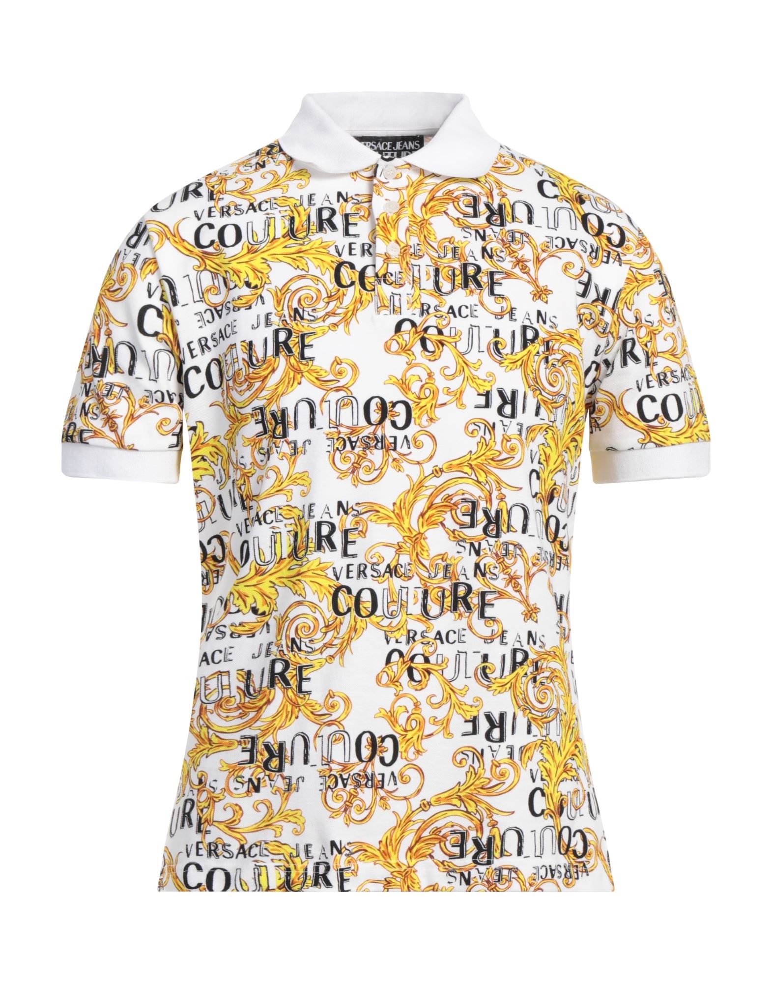 VERSACE JEANS COUTURE Poloshirt Herren Weiß von VERSACE JEANS COUTURE