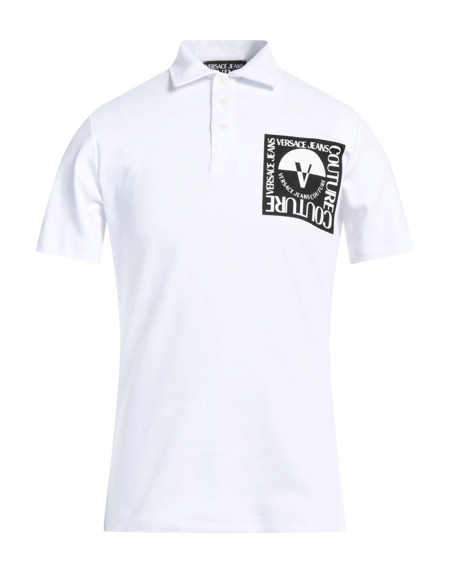 VERSACE JEANS COUTURE Poloshirt Herren Weiß von VERSACE JEANS COUTURE